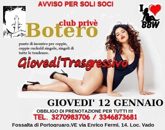 GIOVEDI’ 12 GENNAIO GIOVEDI’ 12 GENNAIO