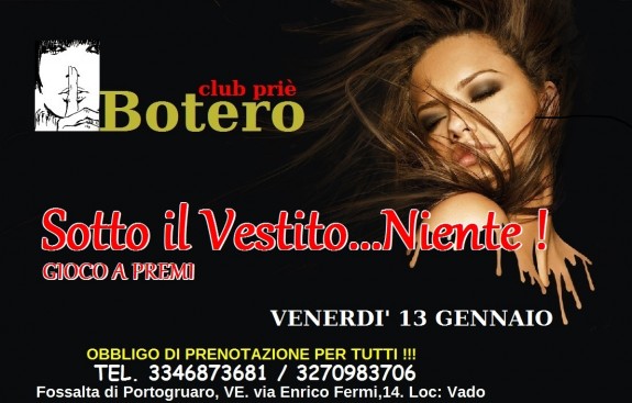 VENERDI’ 13 GENNAIO VENERDI’ 13 GENNAIO