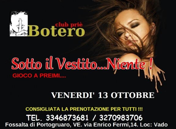VENERDI’ 13 OTTOBRE
