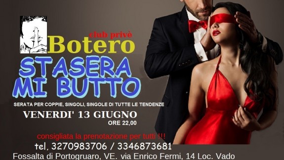 STASERA MI BUTTO: VENERDI 13 GIUGNO, ORE 22,00.