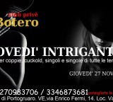 GIOVEDI’ INRIGANTE: GIOVEDI’ 27 NOVEMBRE ,ORE 22,00.