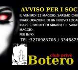AVVAISO PER SOLI SOCI, VENERDI 22 MAGGIO AVVAISO PER SOLI SOCI, VENERDI 22 MAGGIO
