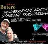 INAUGURAZIONE DELLA NUOVA STAGIONE TRASGRESSIVA: SABATO 26 SETTEMBRE, ORE 22,00. INAUGURAZIONE DELLA NUOVA STAGIONE TRASGRESSIVA: SABATO 26 SETTEMBRE, ORE 22,00.