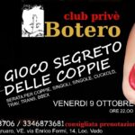 IL GIOCO SEGRETO DELLE COPPIE, VENERDI 9 OTTOBRE, ORE 22,00. IL GIOCO SEGRETO DELLE COPPIE, VENERDI 9 OTTOBRE, ORE 22,00.