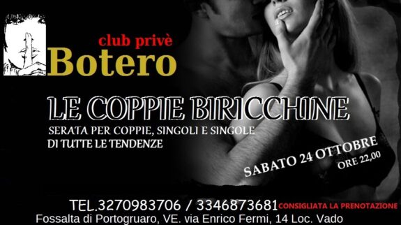 LE COPPIE BIRICCHINE: SABATO 24 OTTOBRE, ORE 22,00. LE COPPIE BIRICCHINE: SABATO 24 OTTOBRE, ORE 22,00.